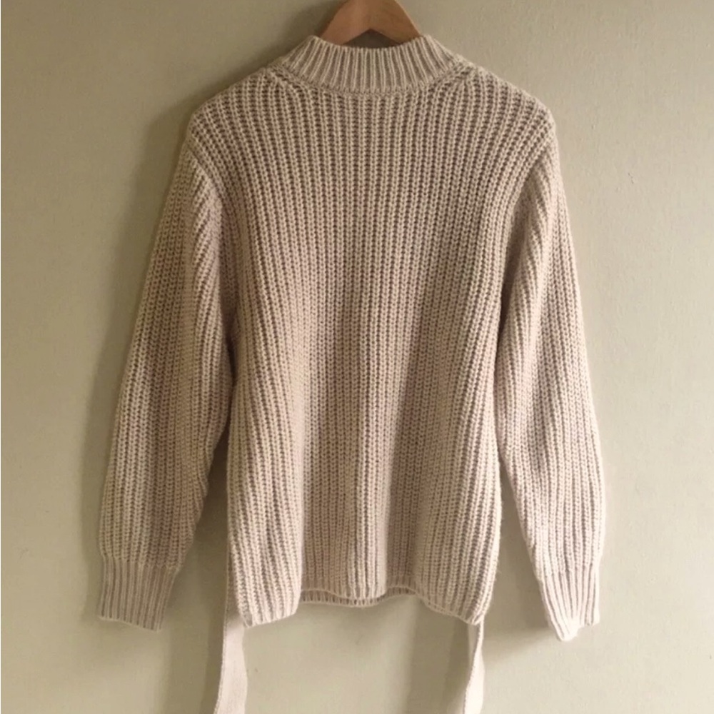 ZARA SIZE SMALL NWT BASIC TIED KNIT SWEATER❣️ - Picture 3 of 4